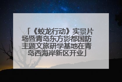 《蛟龙行动》实景片场暨青岛东方影都国防主题文旅研学基地在青岛西海岸新区开业