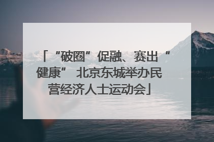 “破圈”促融、赛出“健康” 北京东城举办民营经济人士运动会
