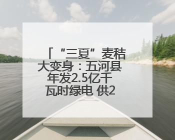 “三夏”麦秸大变身：五河县年发2.5亿千瓦时绿电 供20万吨蒸汽