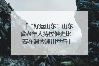 “好运山东”山东省老年人持杖健走比赛在淄博淄川举行