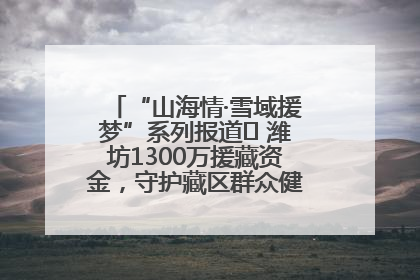 “山海情·雪域援梦”系列报道⑪ 潍坊1300万援藏资金，守护藏区群众健康“最后一公里”
