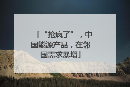 “抢疯了”，中国能源产品，在邻国需求暴增