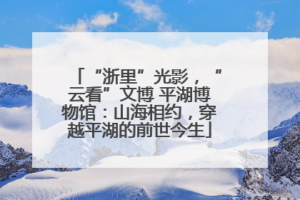 “浙里”光影，“云看”文博 平湖博物馆：山海相约，穿越平湖的前世今生
