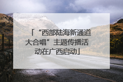 “西部陆海新通道大合唱”主题传播活动在广西启动