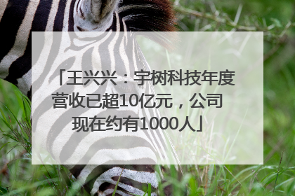 王兴兴：宇树科技年度营收已超10亿元，公司现在约有1000人