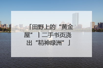 田野上的“黄金屋”丨二手书页浇出“精神绿洲”