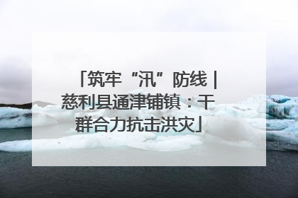 筑牢“汛”防线｜慈利县通津铺镇：干群合力抗击洪灾
