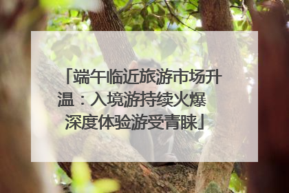 端午临近旅游市场升温：入境游持续火爆 深度体验游受青睐