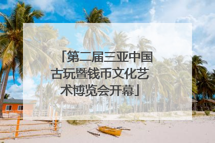 第二届三亚中国古玩暨钱币文化艺术博览会开幕