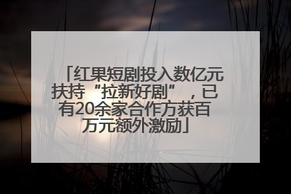 红果短剧投入数亿元扶持“拉新好剧”，已有20余家合作方获百万元额外激励