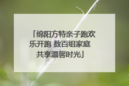 绵阳方特亲子跑欢乐开跑 数百组家庭共享温馨时光