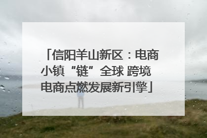 信阳羊山新区：电商小镇“链”全球 跨境电商点燃发展新引擎