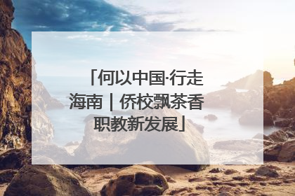 何以中国·行走海南｜侨校飘茶香 职教新发展