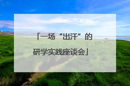 一场“出汗”的研学实践座谈会