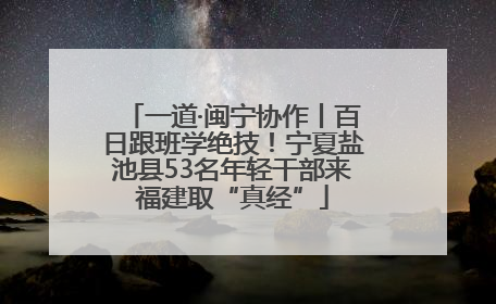 一道·闽宁协作丨百日跟班学绝技！宁夏盐池县53名年轻干部来福建取“真经”