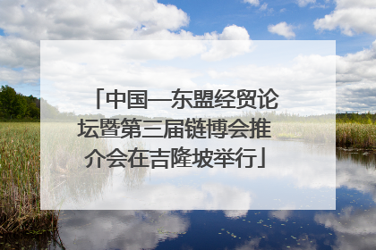 中国—东盟经贸论坛暨第三届链博会推介会在吉隆坡举行