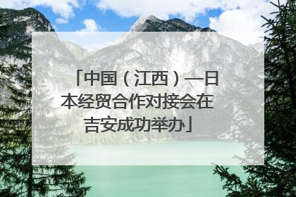 中国（江西）—日本经贸合作对接会在吉安成功举办