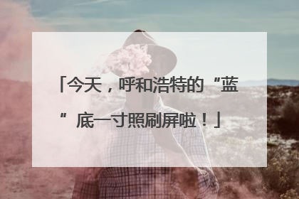 今天，呼和浩特的“蓝”底一寸照刷屏啦！