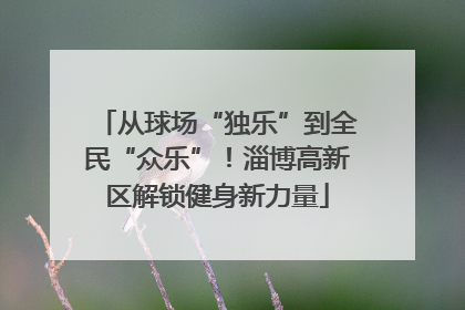 从球场“独乐”到全民“众乐”！淄博高新区解锁健身新力量