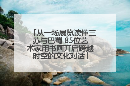 从一场展览读懂三苏与巴蜀 85位艺术家用书画开启跨越时空的文化对话