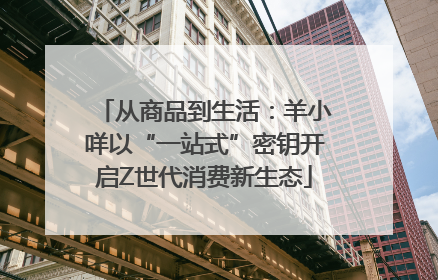 从商品到生活：羊小咩以“一站式”密钥开启Z世代消费新生态