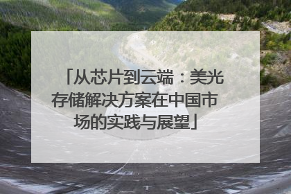 从芯片到云端：美光存储解决方案在中国市场的实践与展望