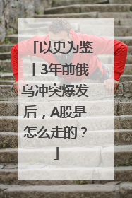 以史为鉴丨3年前俄乌冲突爆发后，A股是怎么走的？