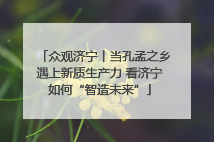 众观济宁丨当孔孟之乡遇上新质生产力 看济宁如何“智造未来”