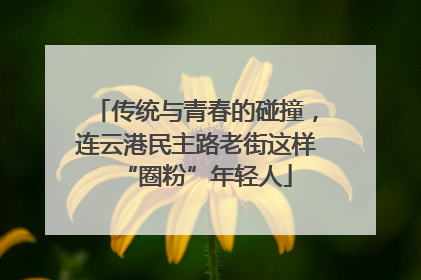 传统与青春的碰撞，连云港民主路老街这样“圈粉”年轻人