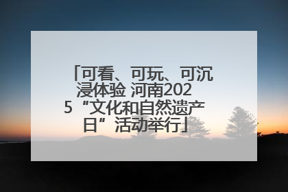 可看、可玩、可沉浸体验 河南2025“文化和自然遗产日”活动举行