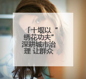 十堰以“绣花功夫”深耕城市治理 让群众幸福感不断提升