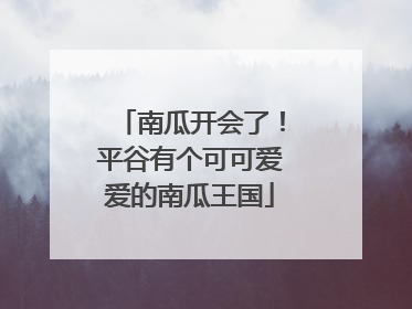 南瓜开会了！平谷有个可可爱爱的南瓜王国