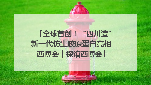 全球首创！“四川造”新一代仿生胶原蛋白亮相西博会｜探馆西博会