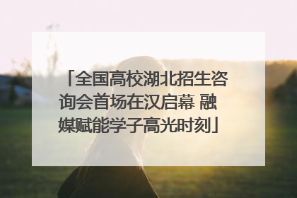 全国高校湖北招生咨询会首场在汉启幕 融媒赋能学子高光时刻