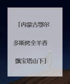 内蒙古鄂尔多斯烤全羊香飘宝塔山下