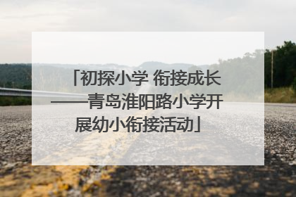 初探小学 衔接成长——青岛淮阳路小学开展幼小衔接活动