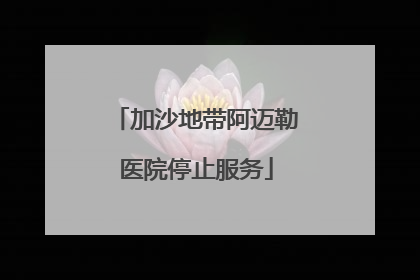 加沙地带阿迈勒医院停止服务