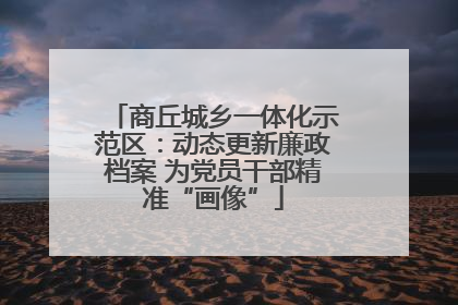 商丘城乡一体化示范区：动态更新廉政档案 为党员干部精准“画像”