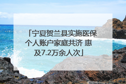宁夏贺兰县实施医保个人账户家庭共济 惠及7.2万余人次