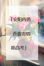 安阳内黄：香囊寄情助高考
