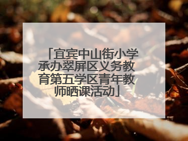 宜宾中山街小学承办翠屏区义务教育第五学区青年教师晒课活动