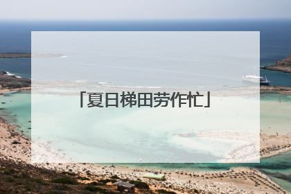 夏日梯田劳作忙