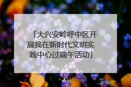 大兴安岭呼中区开展我在新时代文明实践中心过端午活动