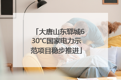 大唐山东郓城630℃国家电力示范项目稳步推进