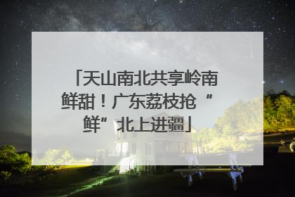 天山南北共享岭南鲜甜！广东荔枝抢“鲜”北上进疆