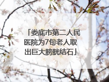 娄底市第二人民医院为7旬老人取出巨大膀胱结石