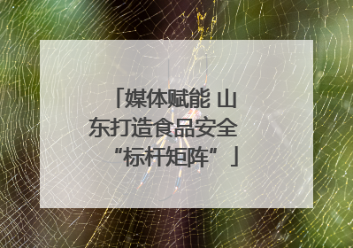 媒体赋能 山东打造食品安全“标杆矩阵”