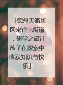 德州天衢新区宋官屯街道：研学之旅让孩子在探索中收获知识与快乐