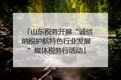 山东税务开展“诚信纳税护航特色行业发展”媒体税务行活动