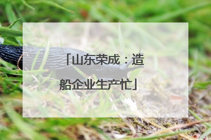 山东荣成：造船企业生产忙